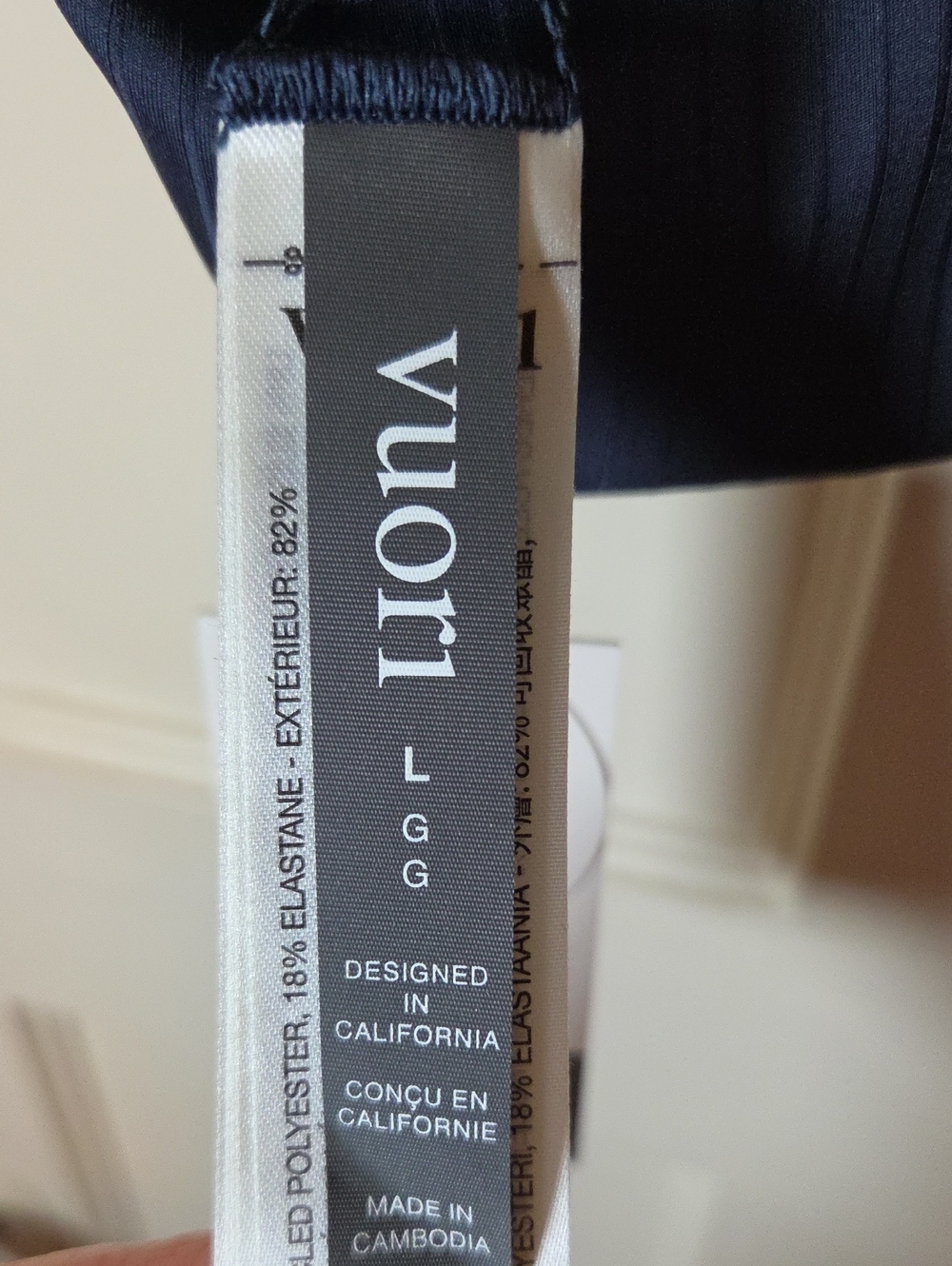 Vuori Inversion Ribbed Square-Neck Sports Bra In Ocean Blue Size Large - Picture 14 of 15
